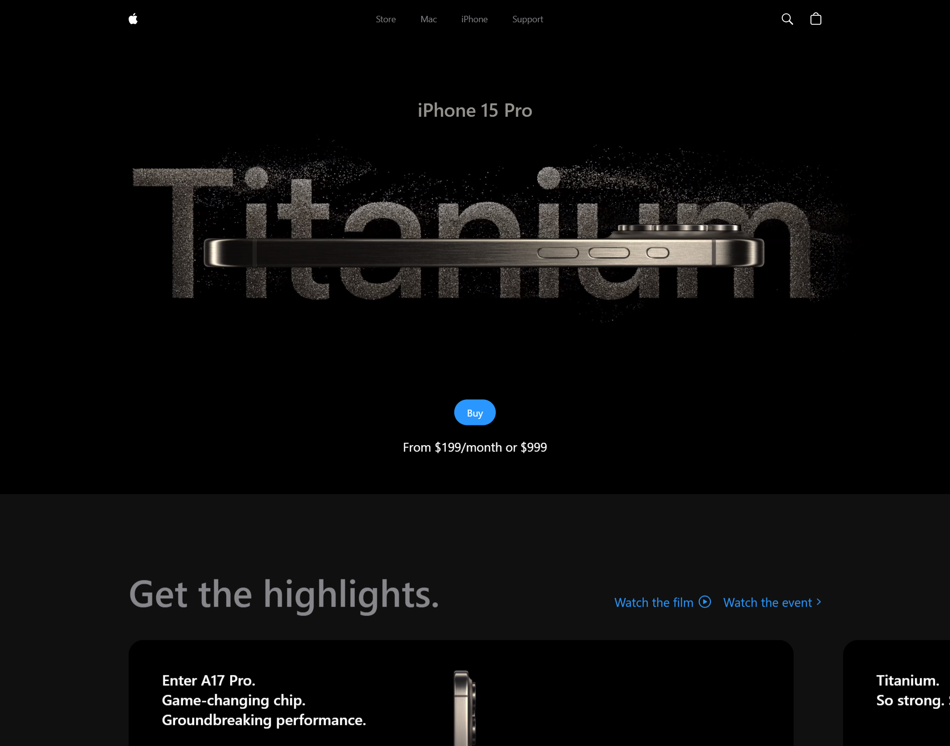 Animated Apple Iphone 3D Website
